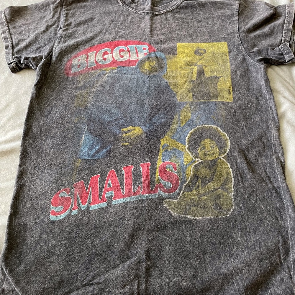 Bigger Smalls Graphic Short Sleeve Tee - Black with Red & Yellow Print